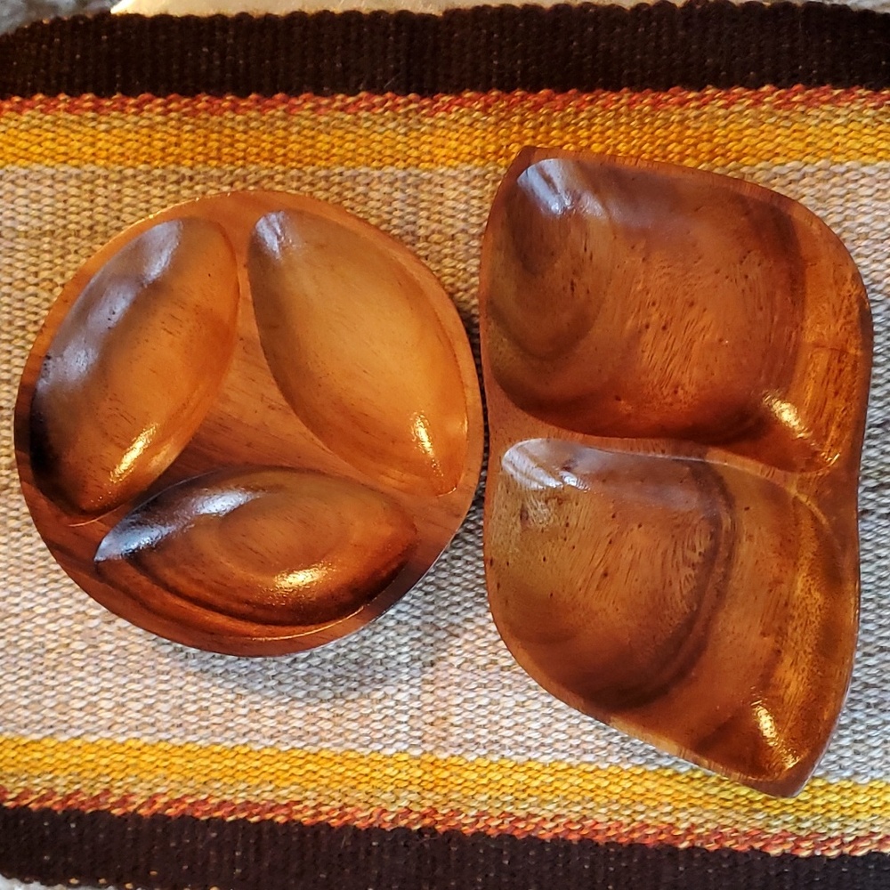 Wood serving plates / bowls